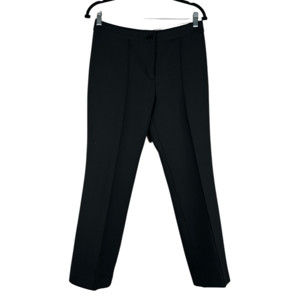 Theory Pants - Theory Black Wool Blend Cardinal Trouser Canton Bistretch Straight Leg Pants 6